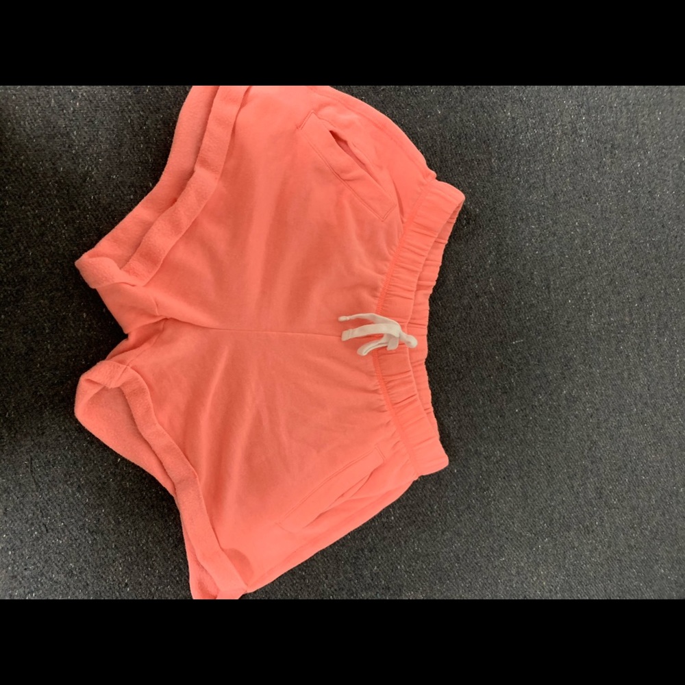 pink sweatshorts